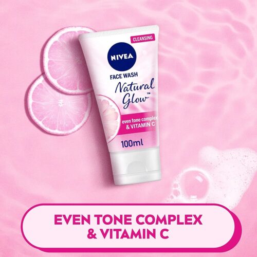 nivea natural glow face wash